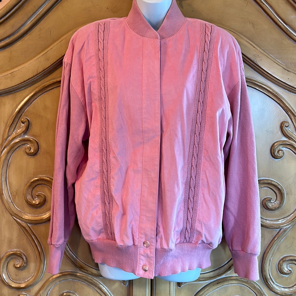Ciao Collection pink ultra suede jacket